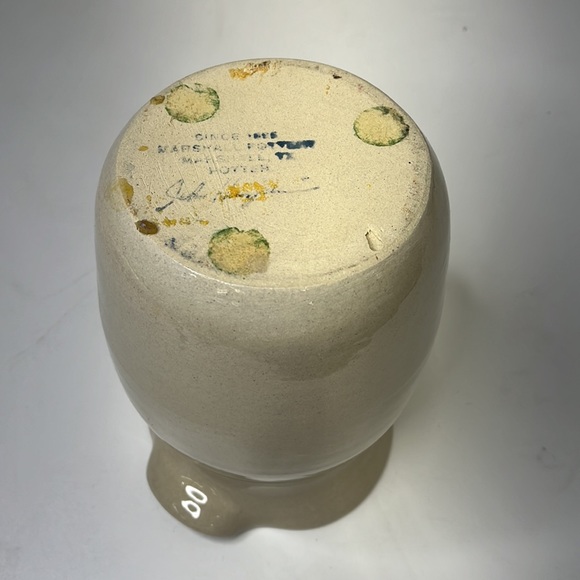 Vintage Marshall Pottery Blue Line Pitcher - Picture 4 of 4